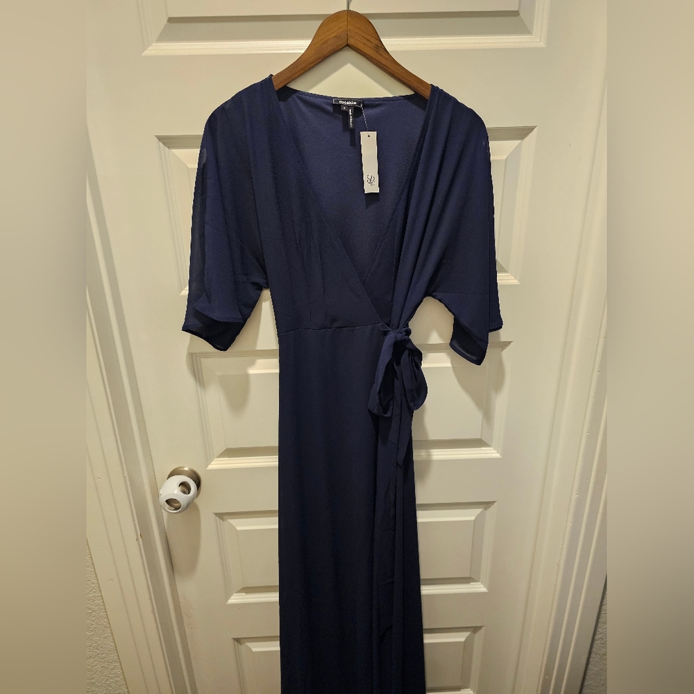Baltic Born Navy Wrap Dress